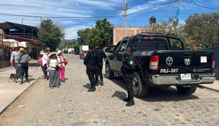 SSE brinda acompañamiento y vigilancia en la Ruta del Peregrino a Talpa de Allende